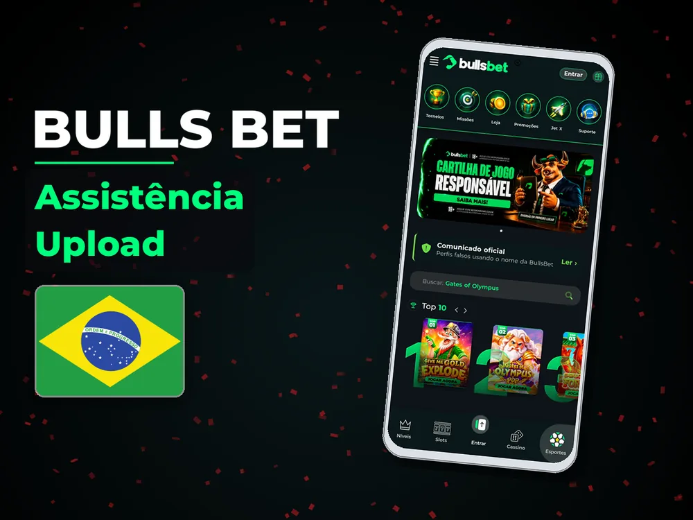 Bulls Bet - Assistência Upload