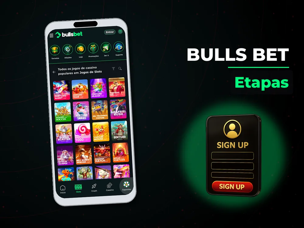 Bulls Bet - Etapas